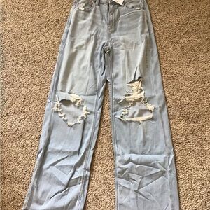American Eagle Outfitters Light Blue High Rise Jeans